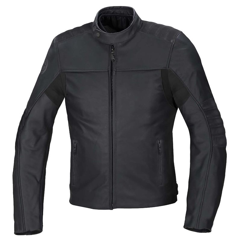 Chaqueta de cuero para moto SEVENTY DEGREES SD-JL1 negra