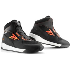 Botas de moto SEVENTY DEGREES SD-BC10 negro-naranja liquidación