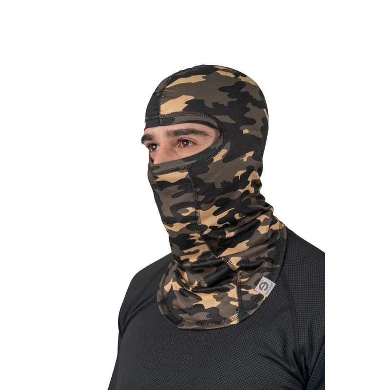 Capucha de moto nanosilver® verde camuflaje