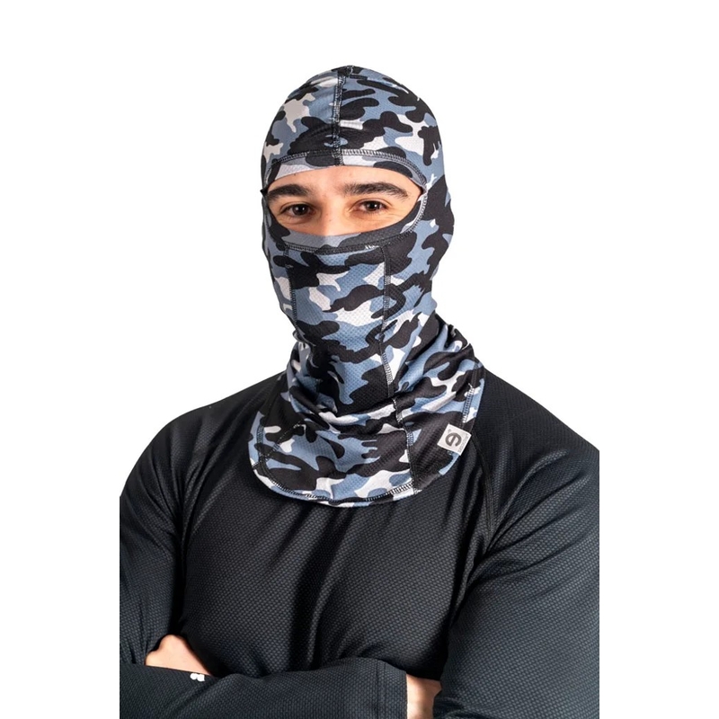 Capucha de moto nanosilver® gris camuflaje