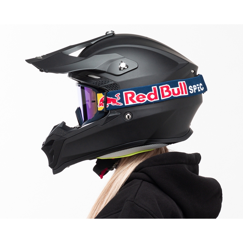 Gafas de motocross Red Bull Spect WHIP azul oscuro con lente azul
