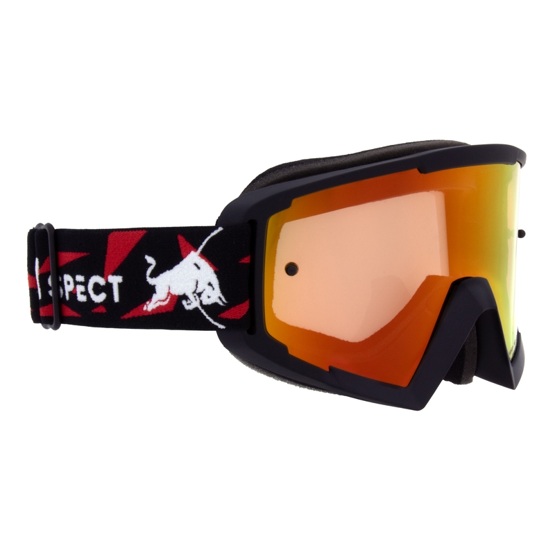 Gafas de motocross Red Bull Spect WHIP negras con lente rojo-amarillo