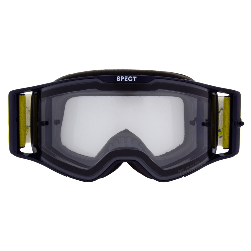 Gafas de motocross Red Bull Spect TORP azul con lente transparente