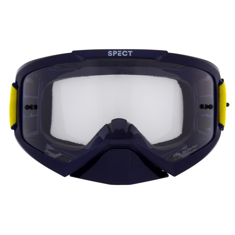 Gafas de motocross Red Bull Spect EVAN azul con lente transparente
