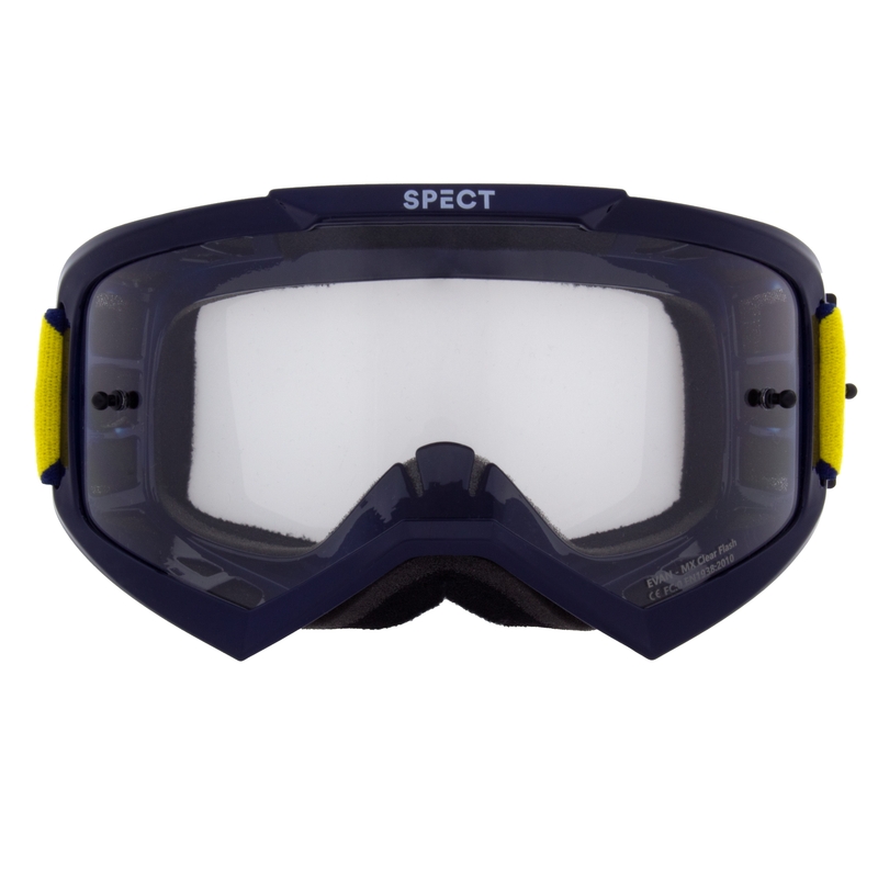 Gafas de motocross Red Bull Spect EVAN azul con lente transparente