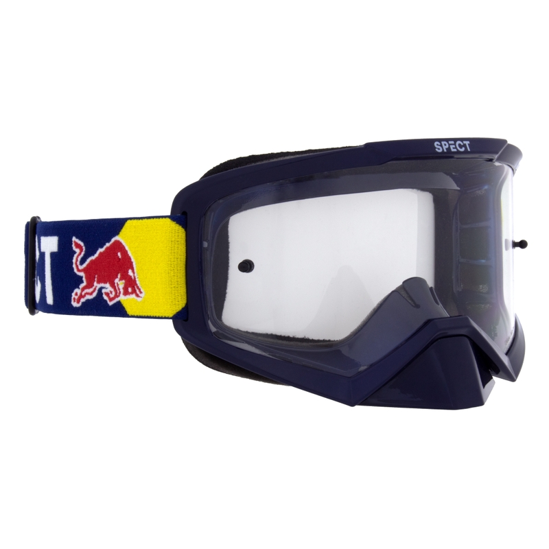 Gafas de motocross Red Bull Spect EVAN azul con lente transparente