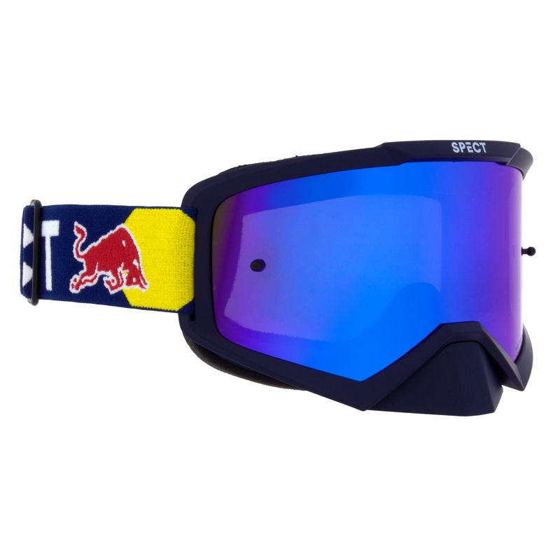 Gafas de motocross Red Bull Spect EVAN azul oscuro con lente azul