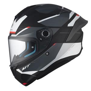 Casco integral de moto MT TARGO S KAY B2 negro-gris-blanco mate