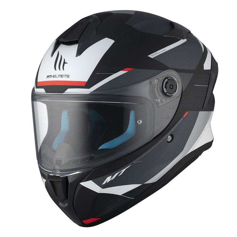 Casco integral de moto MT TARGO S KAY B2 negro-gris-blanco mate