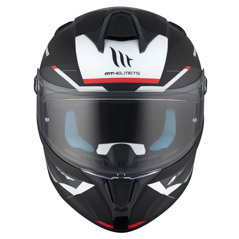 Casco integral de moto MT TARGO S KAY B2 negro-gris-blanco mate