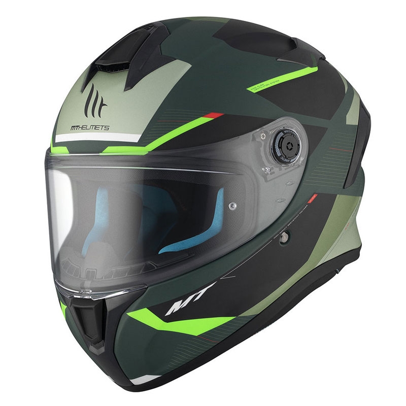 Casco integral de moto MT TARGO S KAY C6 negro-verde mate