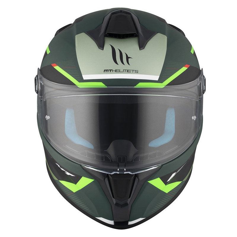 Casco integral de moto MT TARGO S KAY C6 negro-verde mate