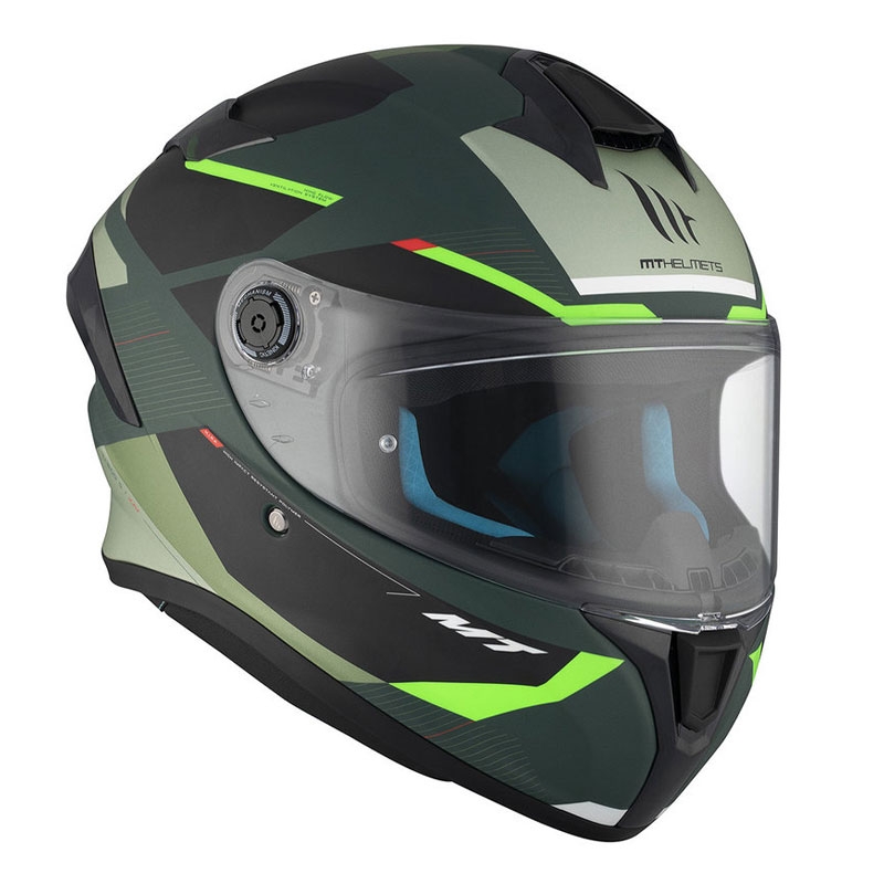 Casco integral de moto MT TARGO S KAY C6 negro-verde mate