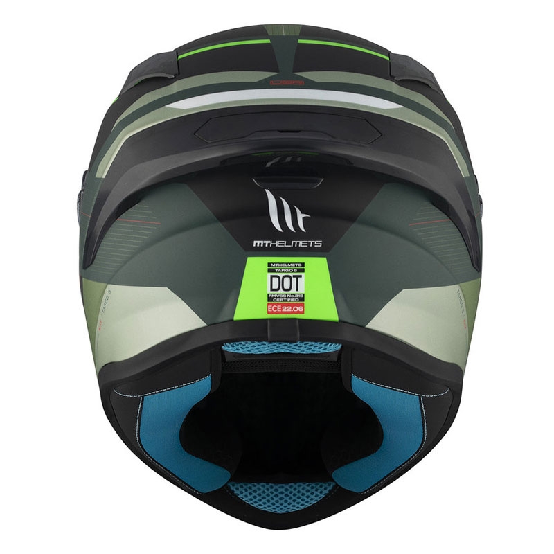 Casco integral de moto MT TARGO S KAY C6 negro-verde mate