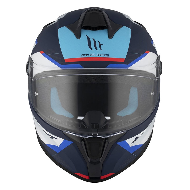 Casco integral de moto MT TARGO S KAY C7 azul-blanco mate