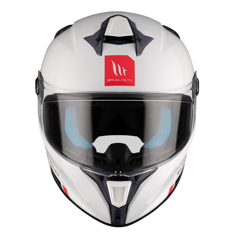 MT TARGO S SOLID A0 casco integral de moto blanco brillante