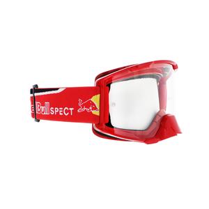 Gafas de motocross Red Bull Spect STRIVE S rojo con lente transparente