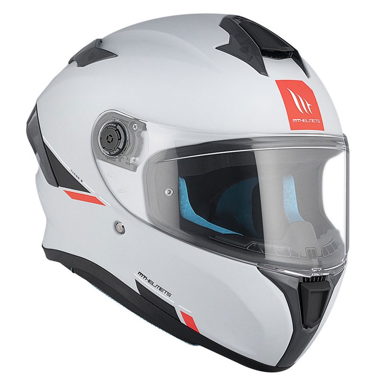 MT TARGO S SOLID A12 casco integral de moto gris brillante