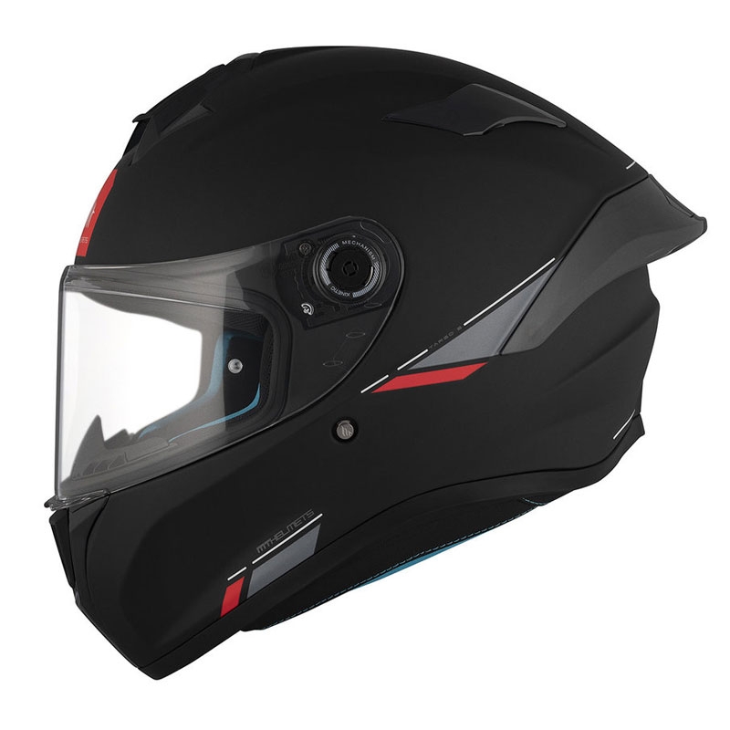 MT TARGO S SOLID A1 casco integral de moto negro mate