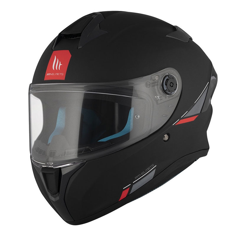 MT TARGO S SOLID A1 casco integral de moto negro mate