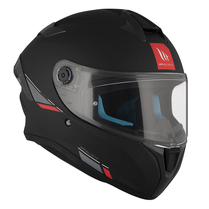 MT TARGO S SOLID A1 casco integral de moto negro mate