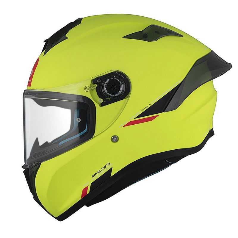 Casco integral de moto MT TARGO S SOLID A3 amarillo mate