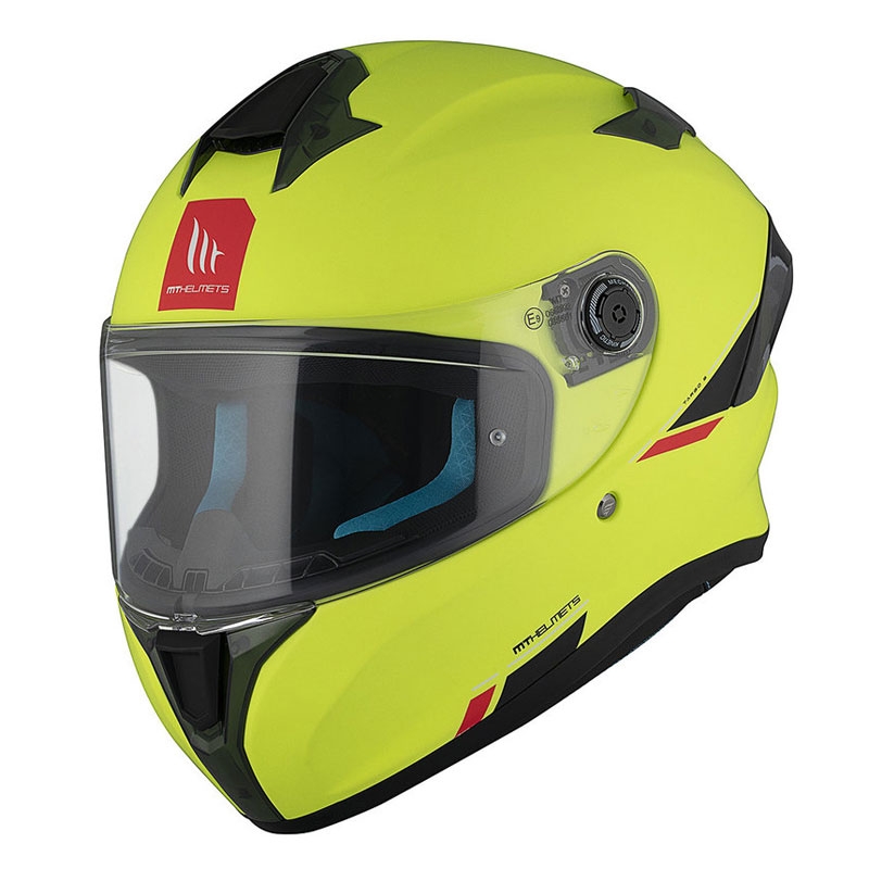 Casco integral de moto MT TARGO S SOLID A3 amarillo mate