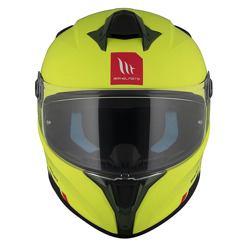 Casco integral de moto MT TARGO S SOLID A3 amarillo mate