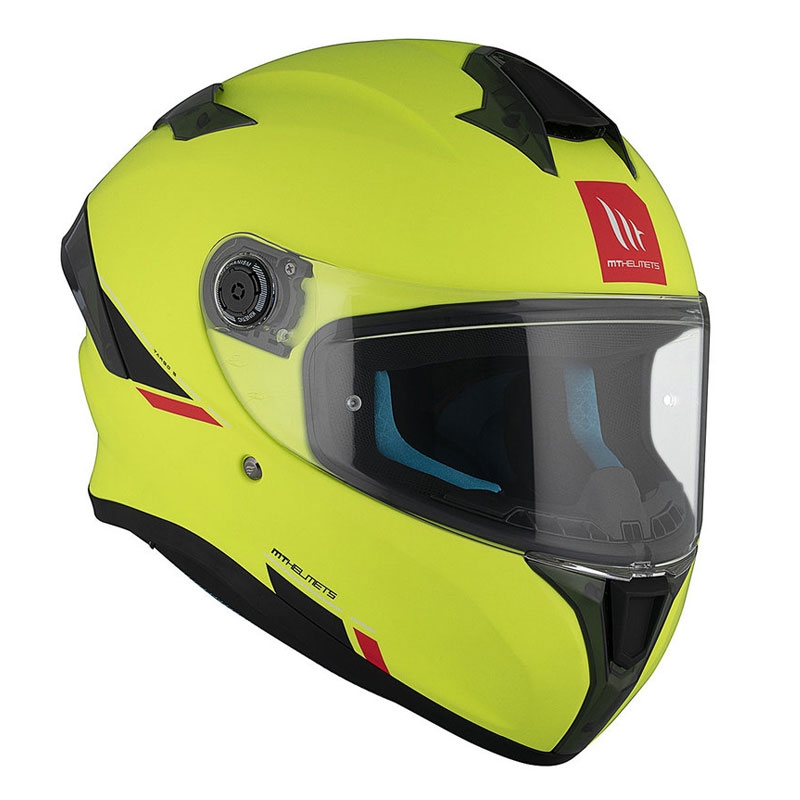 Casco integral de moto MT TARGO S SOLID A3 amarillo mate