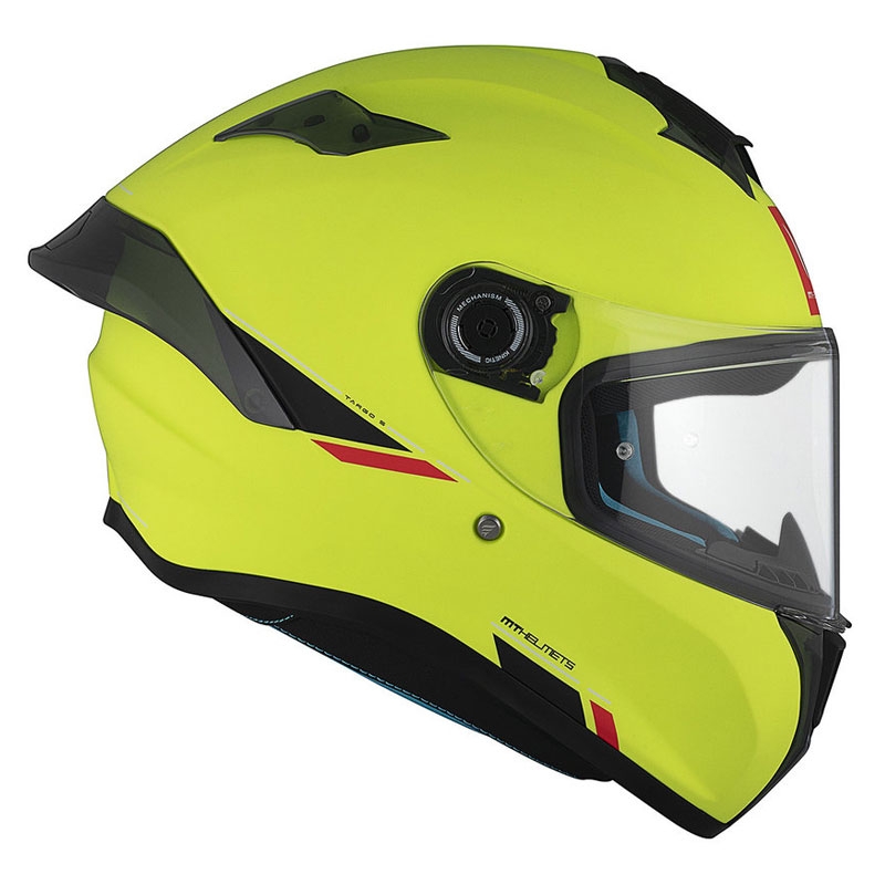 Casco integral de moto MT TARGO S SOLID A3 amarillo mate
