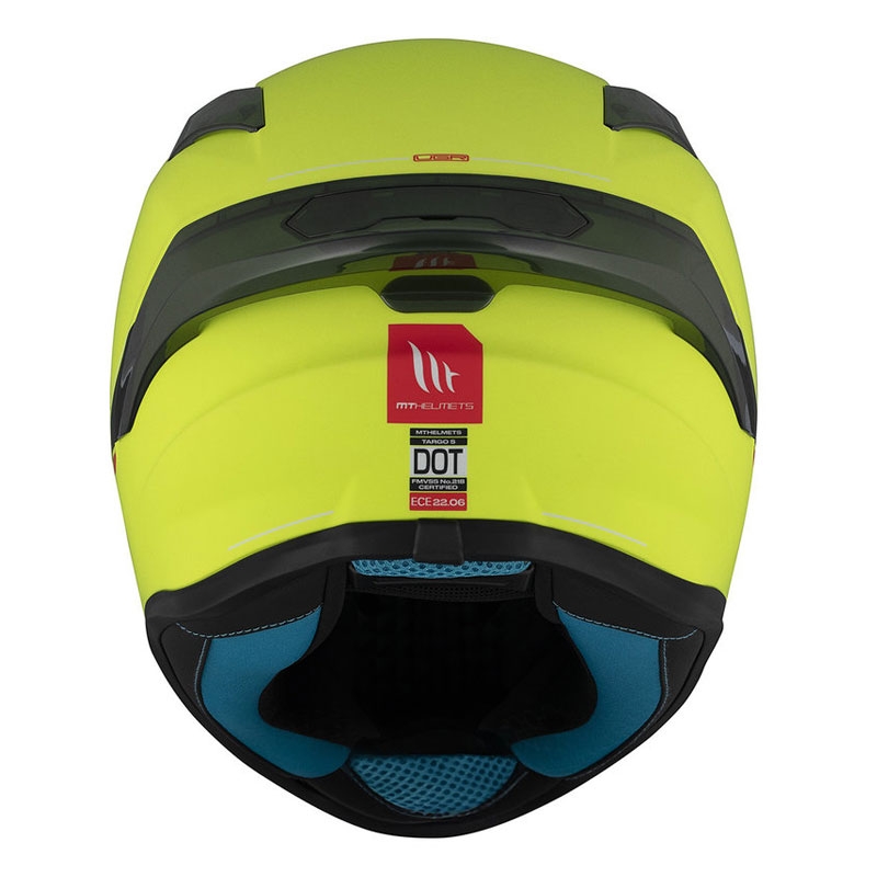 Casco integral de moto MT TARGO S SOLID A3 amarillo mate