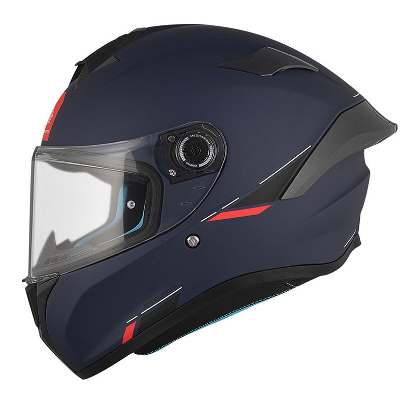 Casco integral de moto MT TARGO S SOLID A7 azul mate