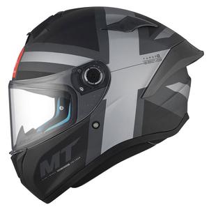 MT TARGO S BRITAIN C2 casco integral de moto negro-gris mate