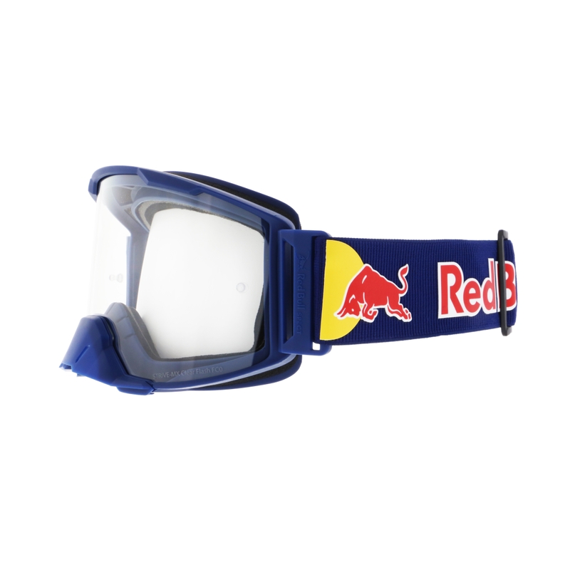 Gafas de motocross Red Bull Spect STRIVE S azul oscuro con lente transparente