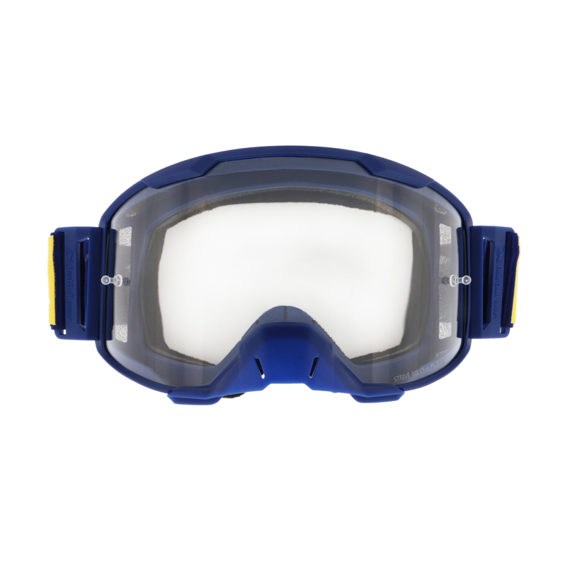 Gafas de motocross Red Bull Spect STRIVE S azul oscuro con lente transparente