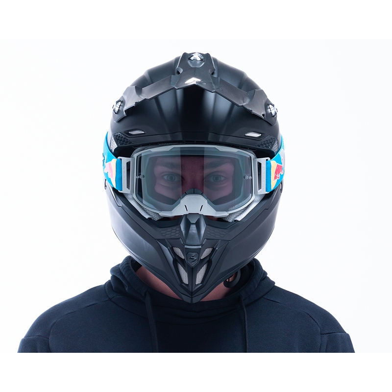 Gafas de motocross Red Bull Spect STRIVE S gris con cristales ahumados