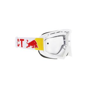 Gafas de motocross Red Bull Spect WHIP blancas con lente transparente