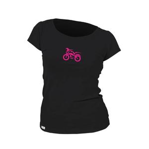 Camiseta de mujer nanosilver® MOTOLADY negra