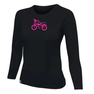 Camiseta mujer nanosilver® MOTOLADY negro - manga larga