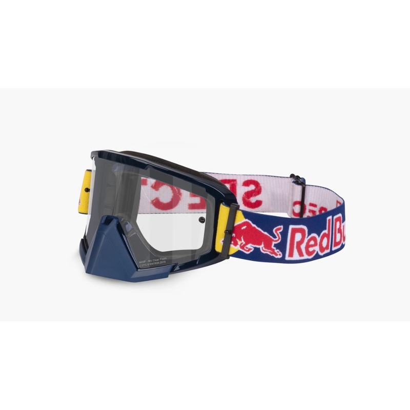 Gafas de motocross Red Bull Spect WHIP azul oscuro con lente transparente