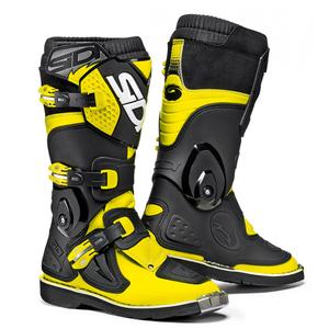 Zapatillas motocross infantil Sidi Flame amarillo flúo-negro