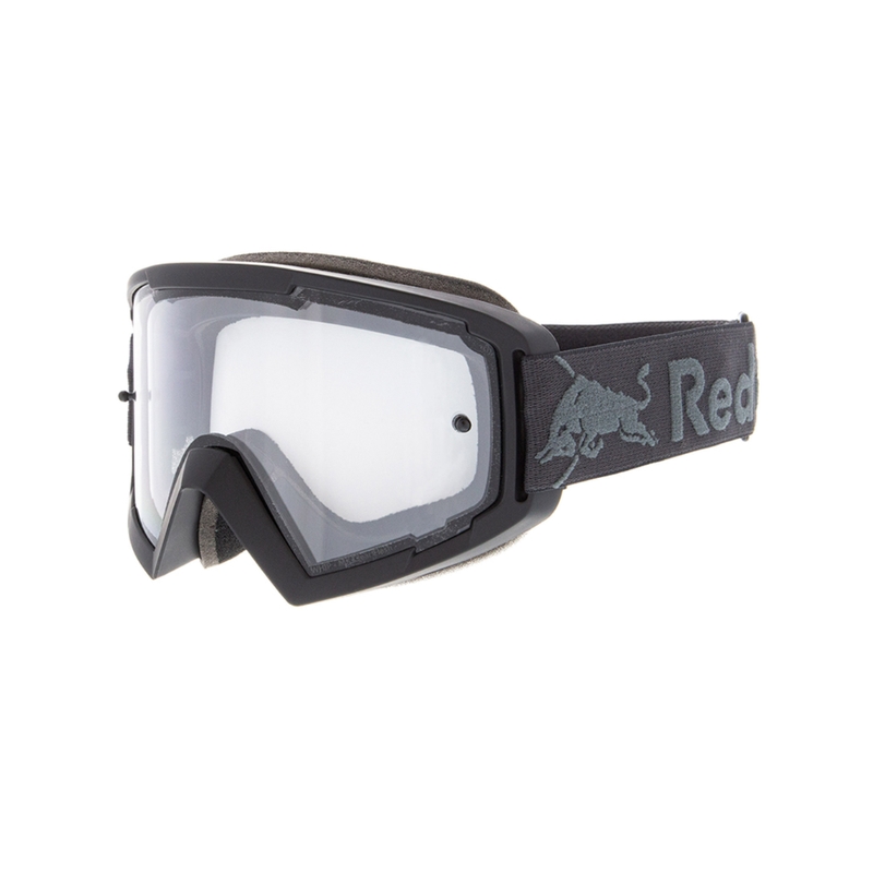 Gafas de motocross Red Bull Spect WHIP gris oscuro con lente transparente