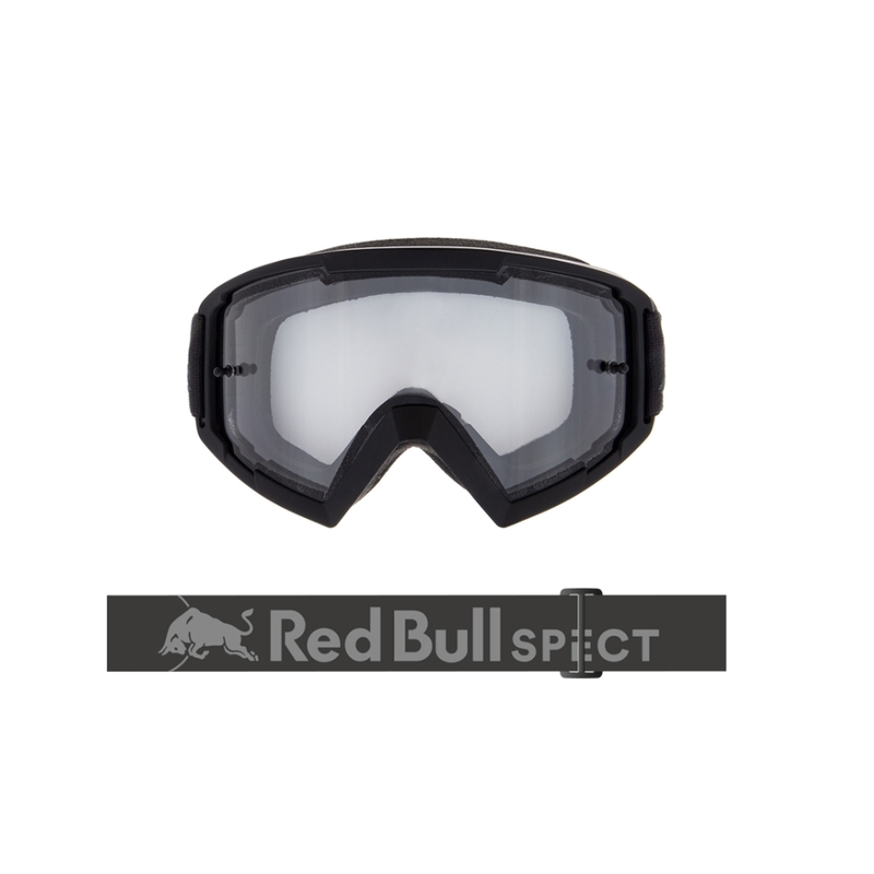 Gafas de motocross Red Bull Spect WHIP gris oscuro con lente transparente
