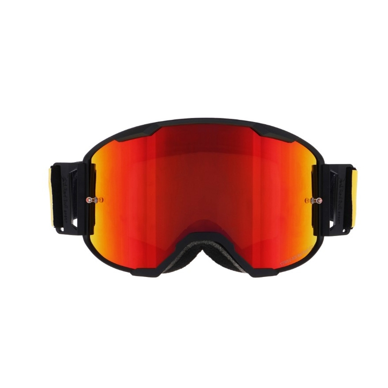 Gafas de motocross Red Bull Spect STRIVE S negro con lente naranja