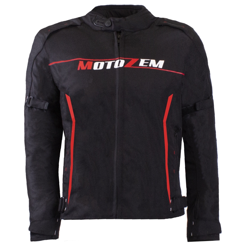 Chaqueta de moto MotoZem Team 2 negra