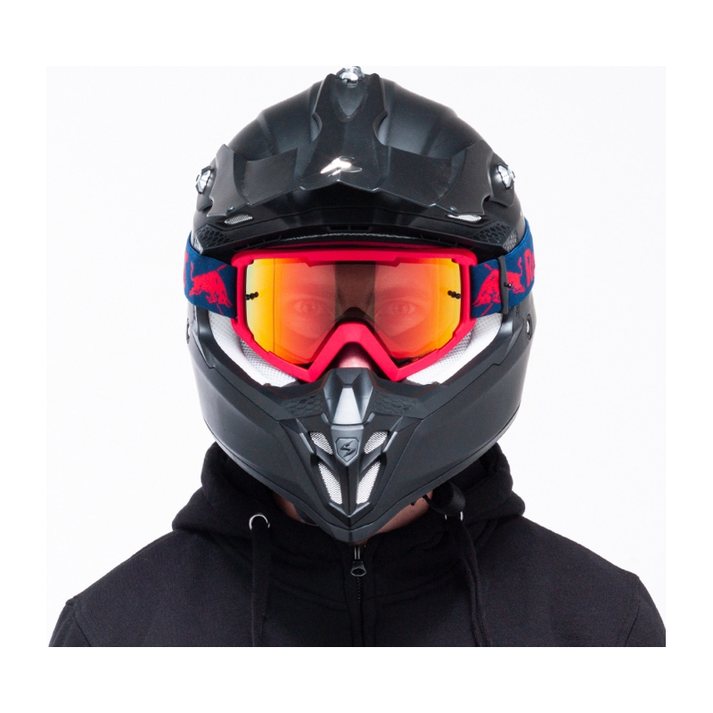 Gafas de motocross Red Bull Spect WHIP rojo con lente naranja