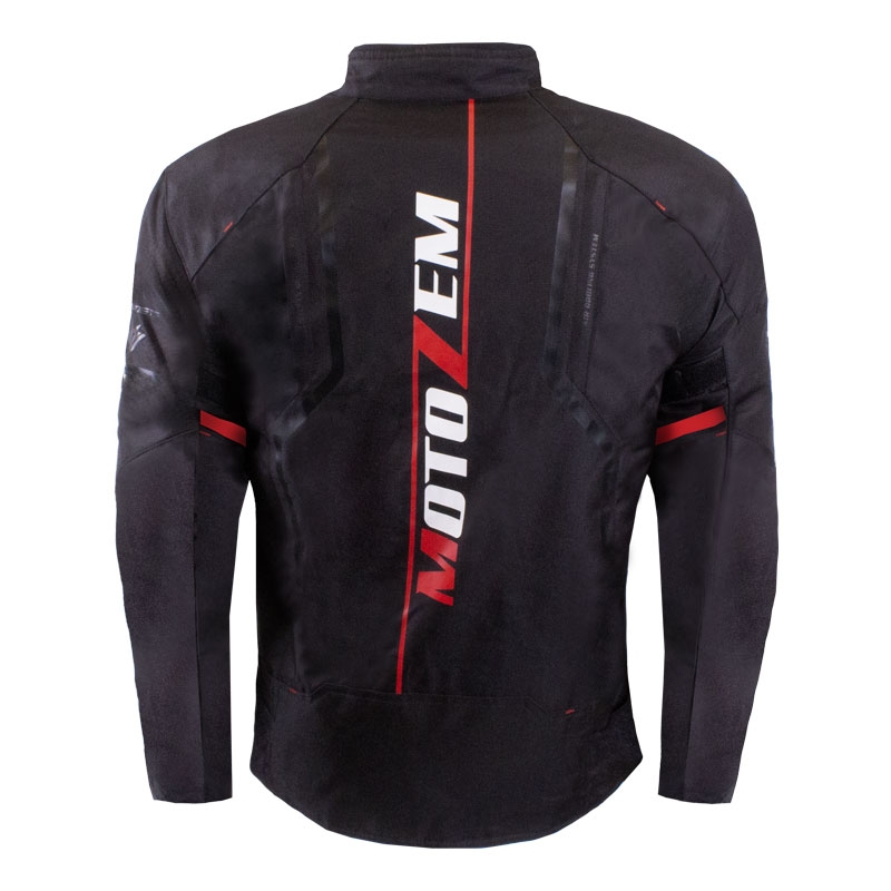 Chaqueta de moto MotoZem Team 2 negra