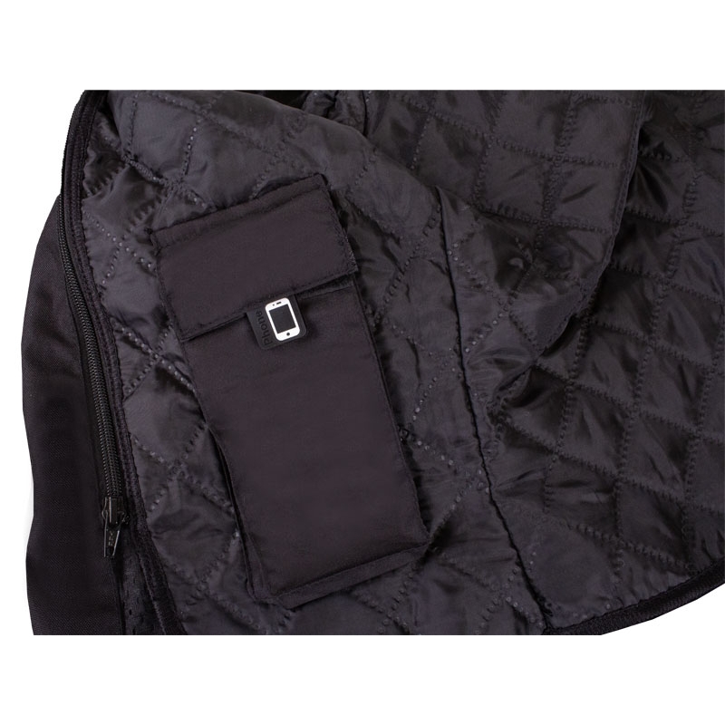 Chaqueta de moto MotoZem Team 2 negra