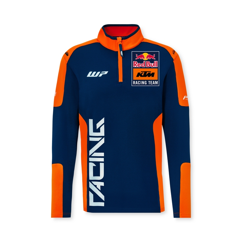 KTM Replica Team Half Zip Sweater Azul y Naranja liquidación