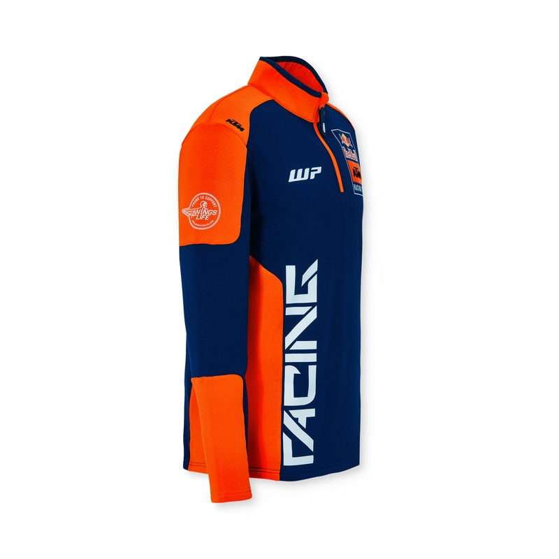 KTM Replica Team Half Zip Sweater Azul y Naranja liquidación